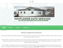 Tablet Screenshot of mayflowerautoservices.co.uk